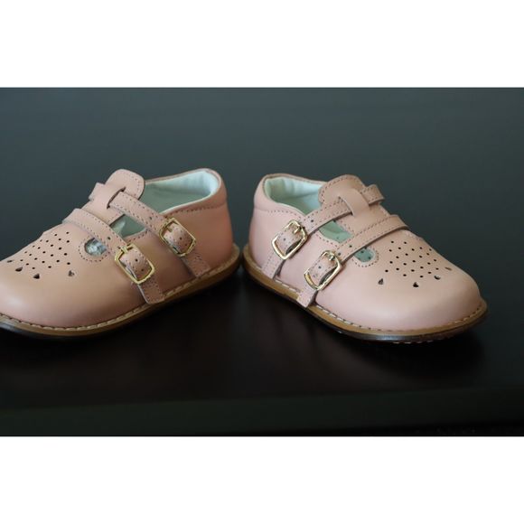 Josmo Baby Girl Walker Mary Jane Vintage Retro Style Shoe, 5.5 Wide Toddler - Picture 3 of 6